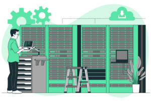 Opérateur réseau privés d’entreprise configurant des serveurs VPN IPSec, SSL et MPLS dans un datacenter fiable et sécurisé.